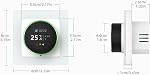 Smart Thermostat for Home with User Friendly Knob Control and Colorful Ambient Light, Compatible Thermostat