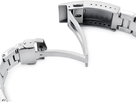 Amazon.co.jp: [MiLTAT] 22mm メタル時計バンド ステンレススチール