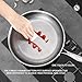 Dsyrvd Titanium Hammered Pan Pro with Lid, Titanium Frying Pans For Cooking, Multifunctional Ultra-Durable Scratch-Resistant Non Stick Nutri Pans, New Upgraded Pot for Cooking (28cm/11in)