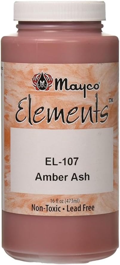 Elements Glaze, Amber Ash EL-107, 1 Pint