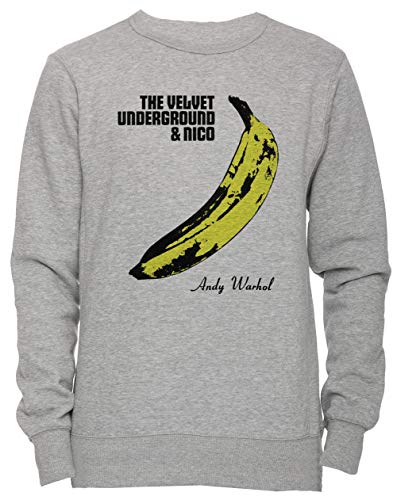 Photo de The Velvet Underground Unisexe Homme Femme Sweat-Shirt Jersey Pull-Over Gris Taille M Men's Women's Grey Medium Size M
