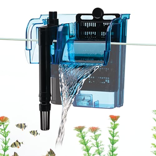 Image of Penn-Plax Cascade 80 Power Filter - Hang-On Filter with Quad Filtration - Great for Freshwater and Saltwater Setups