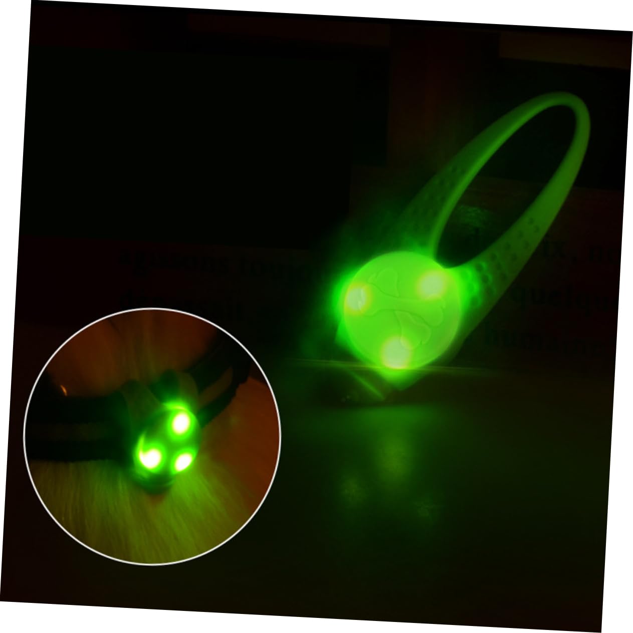 Milisten 3paquetes Collar Led Para Perro y Ligero Pack De Colgantes Iluminación Rojo Verde Rosa Azul y Naranja Para Paseos Nocturnos y Seguridad De Mascotas