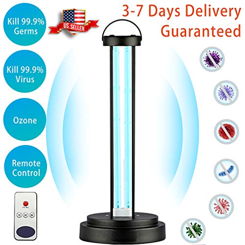 AuLinx 110V 36W Ultraviolet Germicidal UV Black Lamp with Ozone Sterilization, with Three-Step