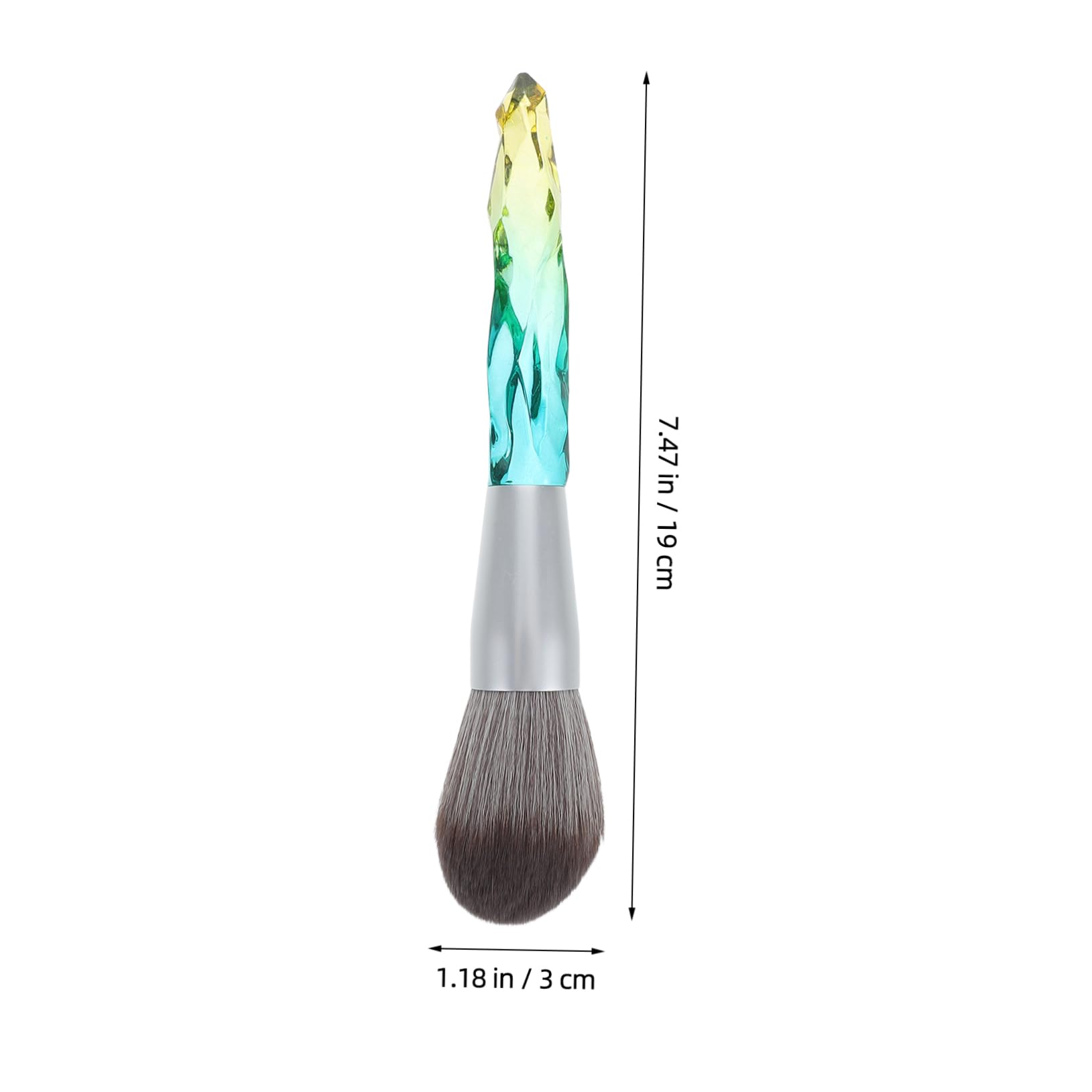 FOMIYES Makeup Brush Set Acrylic Crystal Ice Ridge Soft Bristles Foundation Brush Ideal for Women
