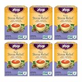Yogi Tea - Kava Stress Relief - Eases Tension and Promotes Relaxation - 6 Pack, 96 Tea Bags Total