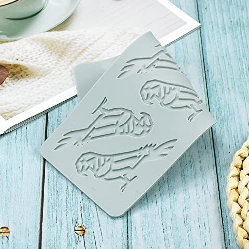 Tappetino in pizzo fondente in silicone, stampo