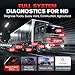 LAUNCH CRP129 HD Heavy Duty Truck Scanner, 2025 Full System Diesel Diagnostic Tool with D.P.F Regen, 7+ Resets, Speed Limit Adjust, Oil Reset for Cummins, Detroit, Isuzu, Volvo Semi Truck