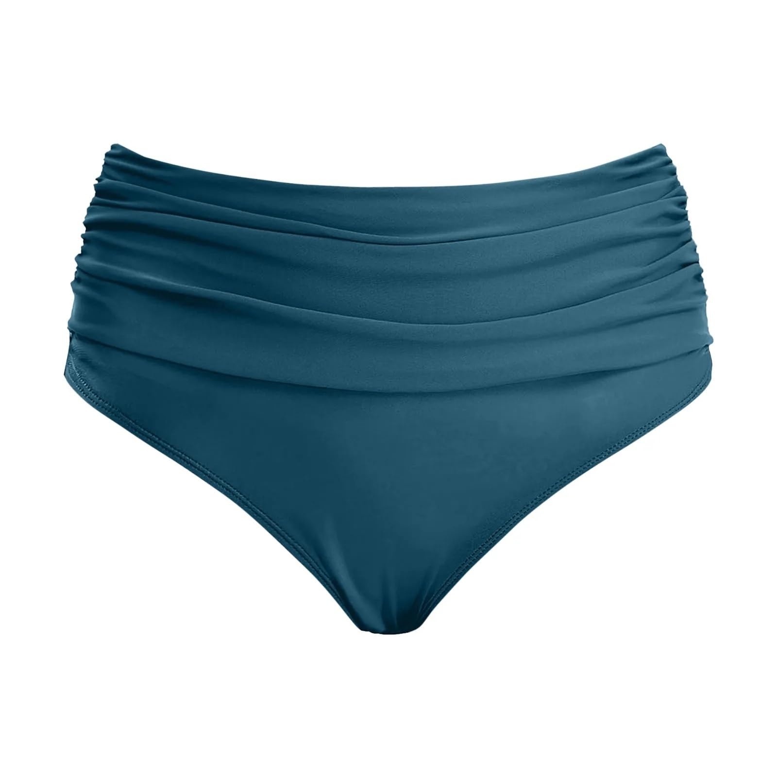 2 Pezzi da Donna Bikini Slip Costume Bagno for L'Estate Tinta Unita a Vita Media Pantaloncini per Spiaggia e Piscina