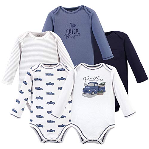 Image of Touched by Nature Baby Organic Cotton Long-Sleeve Bodysuits