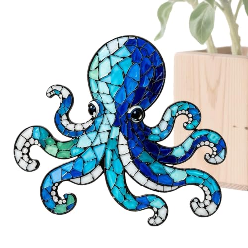 Mosaico DIY tiburón acrílico 2D con diseño lindo para manualidades de hogar y oficina
