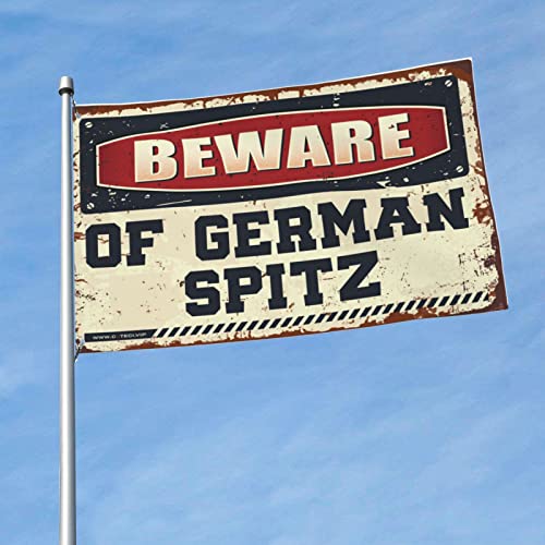Drapeau allemand spitz pour cacher un mur vide de chambre de dortoir