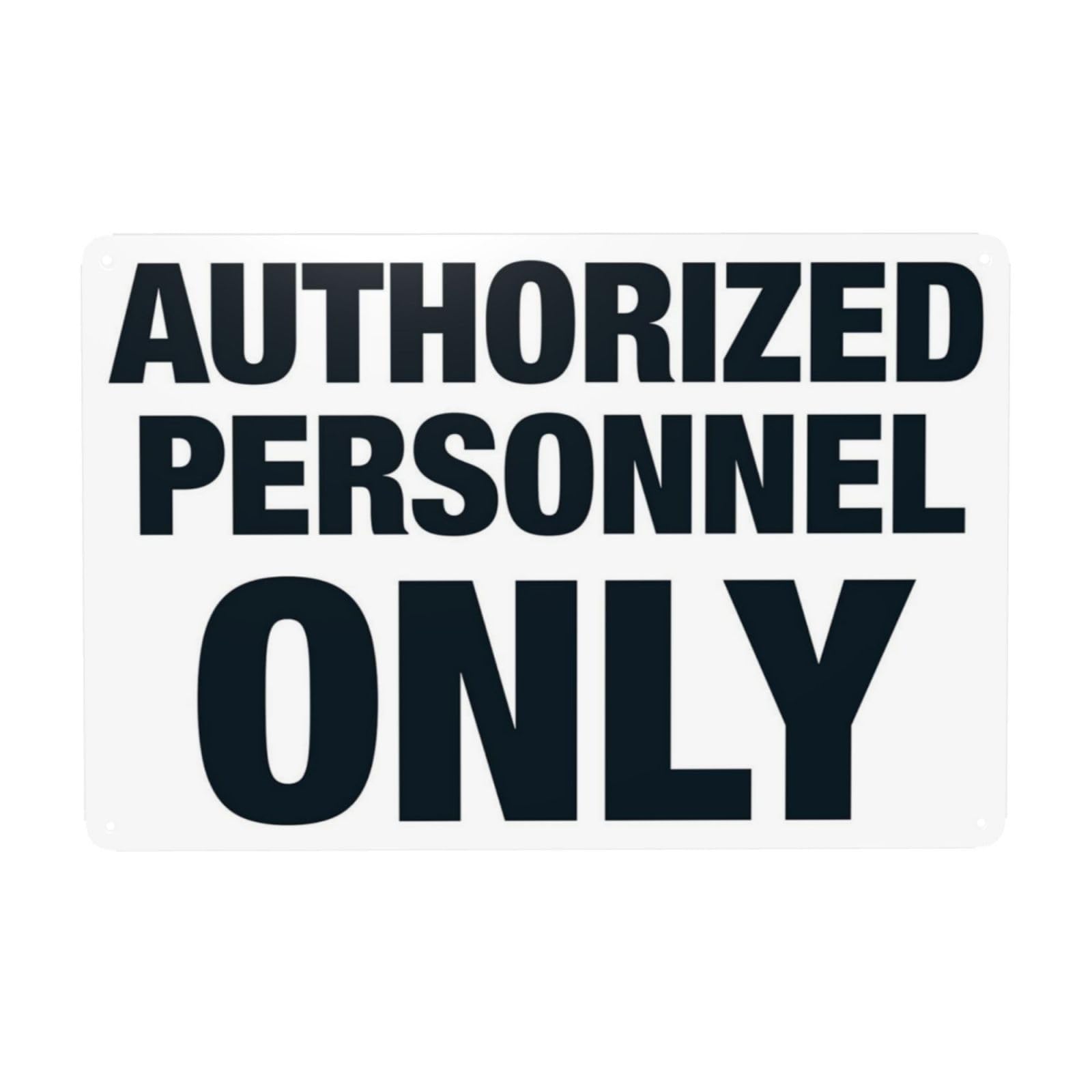 Danger Restricted Zone Authorized Personnel Exclusive Sign 12x8 Inch