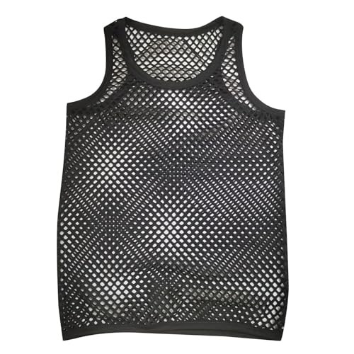 Lingerie For Men Sexy Slutty Underwear Mesh Breathable Shirts Sleeveless Sleepwear See Through Tops Nightgown Nightshirt