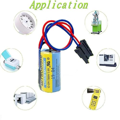 Miniatura 4 de (15 unidades) 1700mAh ER17330V 3.6V batería de litio para Mitsubishi A6BAT ER17330V MR-BAT batería
