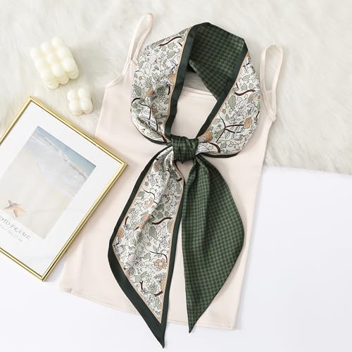 Image of CorssKulture Lightweight Satin Ribbon Scarf for Women's 150 x 15 cm | Silky Soft Scarf Perfect for Gifting