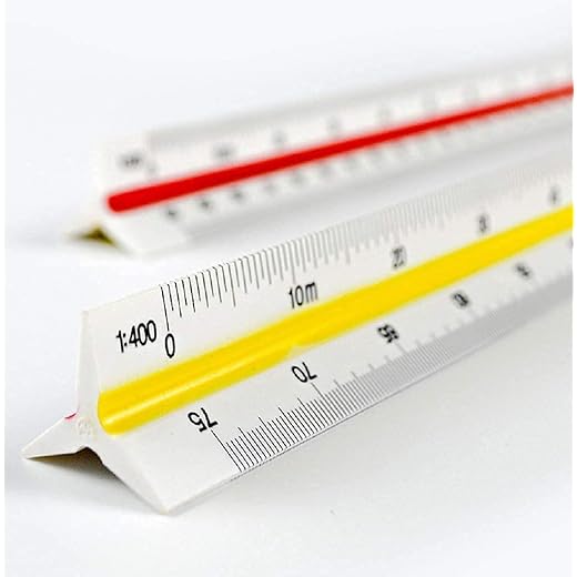 True-Ally Triangle Scale Ruler 30 cm