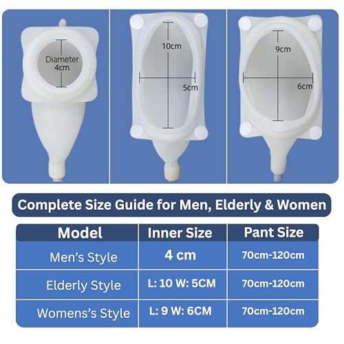 Image of OTICA Urine Collector Set For Elderly Men Reusable Urine Bag | 2 x 1000ml & 1 x 2000ml Reusable Pee Bag | Silicone Urine Catcher With Long Tube | Skin Friendly Pant For Indoor & Outdoor Use