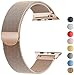 Produktbild VIKATech Ersatzarmband kompatibel mit Apple Watch Armband 40mm 38mm | Edelstahl Armband | Smartwatch Ersatzarmbänder mit Magnet kompatibel mit iWatch Series 5/4/3/2/1, Gold