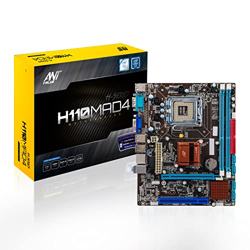 Image of Ant Value H110MAD4 mATX Gaming Motherboard LGA1151 Support Intel 6th and 7th Generation i3 /i5 /i7 DDR4,USB 3.0 Ports, HDMI Port, HD 6 Channel Audio