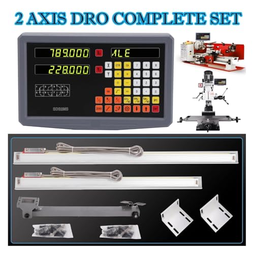 2 axes DRO affichage numérique LED augmente la précision de votre fraiseuse avec encodeur optique