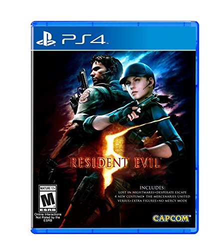 Videojuego Resident Evil 5 HD PS4 versión física con campaña cooperativa
