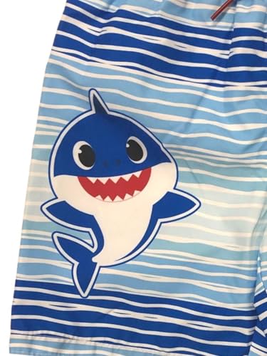 Baby Shark Toddler Boys' Striped Swim Trunks3