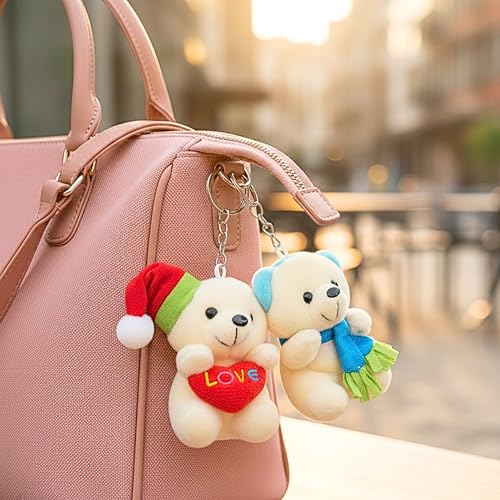 Image of Tickles Love Theme Charm Keychain For Girlfriend Boyfriend Valentine Day Gift