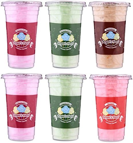 Angel's Floss - Cotton Candy's/Candy Floss/Buddhi Ke Baal - Bubble Gum Flavour - 30 GMS Each - Pack of 6