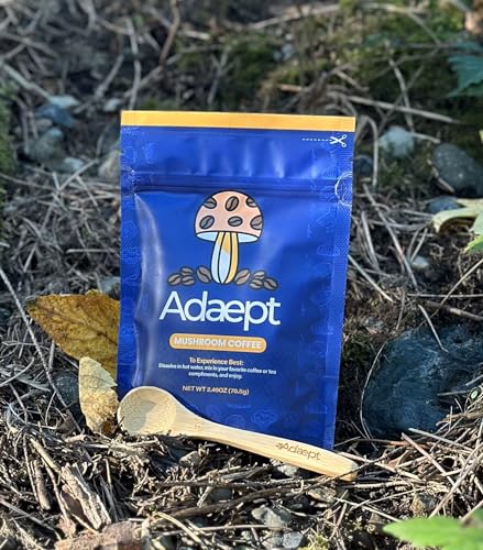Adaept Original Mushroom Coffee Organic Peruvian Cacao, Dandelion Root and Arabica Coffee, Lions Mane Mushroom Powder, Cordyceps, Reishi, Chaga, Shiitake, and Turkey Tail | 30 Servings - Image 4