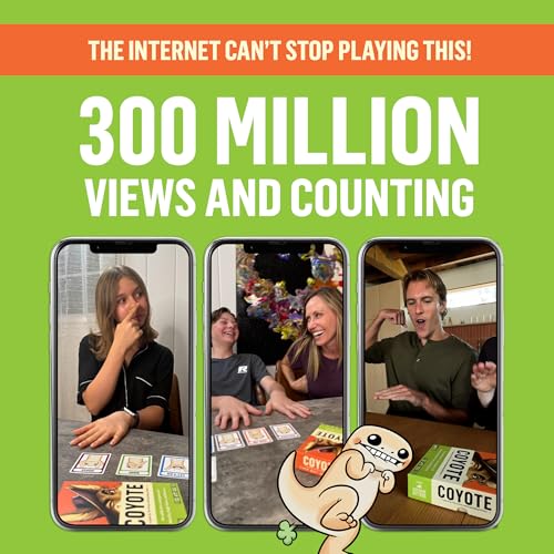 Image of Exploding Kittens Coyote Created by Tim Ferriss | Perfect for Family Fun, Game Night, and Travel | 3-8 Players, 10 Mins, Ages 10 and Up