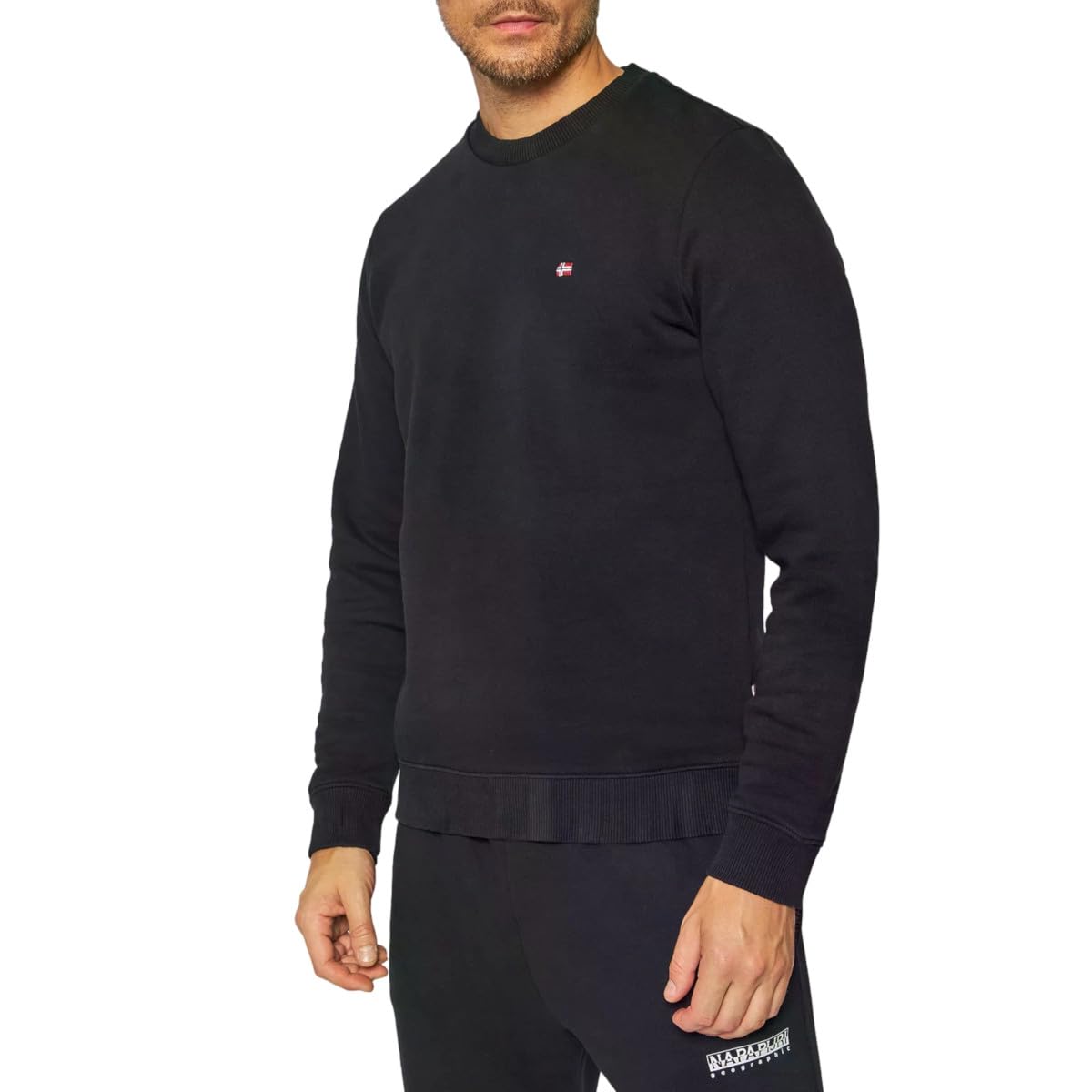 Napapijri Mens Balis Crew 1 Sweatshirt Black XL