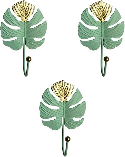 STOBAZA 3 ganchos para colgar en la pared para el hogar, oficina, baño, soporte rústico multifuncional de metal para colgar ropa, ropa, hierro