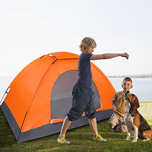 Carpa para 1 persona impermeable tipo domo portátil miniatura 3