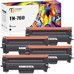 Toner Bank Compatible Toner Cartridge Replacement for Brother TN760