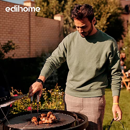 Edihome, 25-delige accessoireset, professionele set, roestvrij staal, cadeaus voor heren, met koffer voor premium roosters - Afbeelding 3