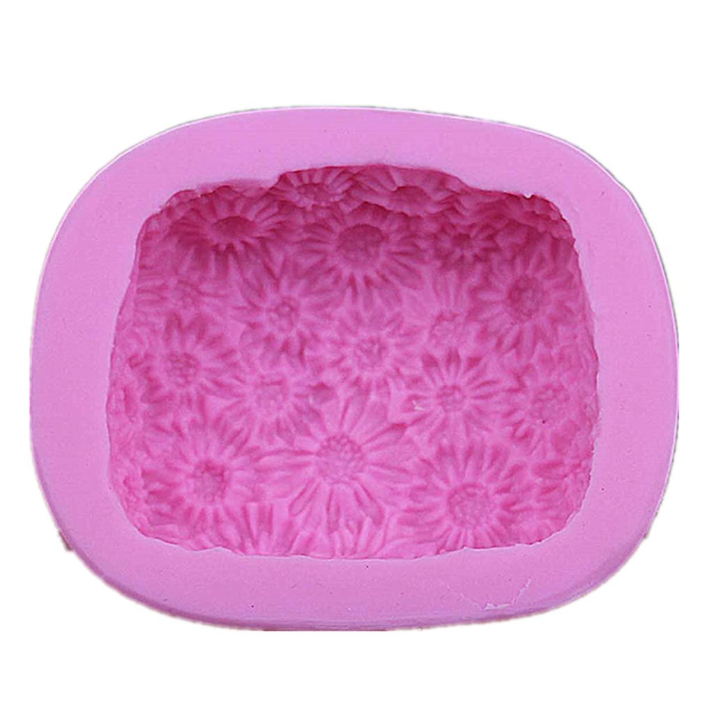 Tsophreniq Flower Soap Making Mold 3D Soap Silicone Chocolate for Creative Cake Fondant Baking Silicone for Resin Fondant Clay Chocolate