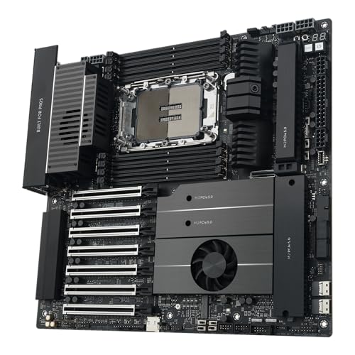 Image of ASUS Pro WS W890E-SAGE SE Intel? W890 (LGA 4710-2) EEB Workstation Motherboard, PCIe 5.0 x16, M.2, MCIO, SlimSAS, 2X 10Gb LAN, Server-Grade Remote Management, 16+(2+2)+1+2 Stages, USB4?, USB Type-C