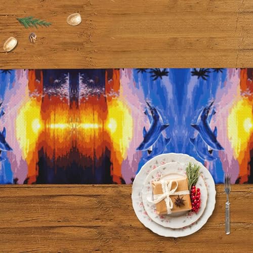Chemin de table pour salle a manger decoration maison chaleureuse - 6