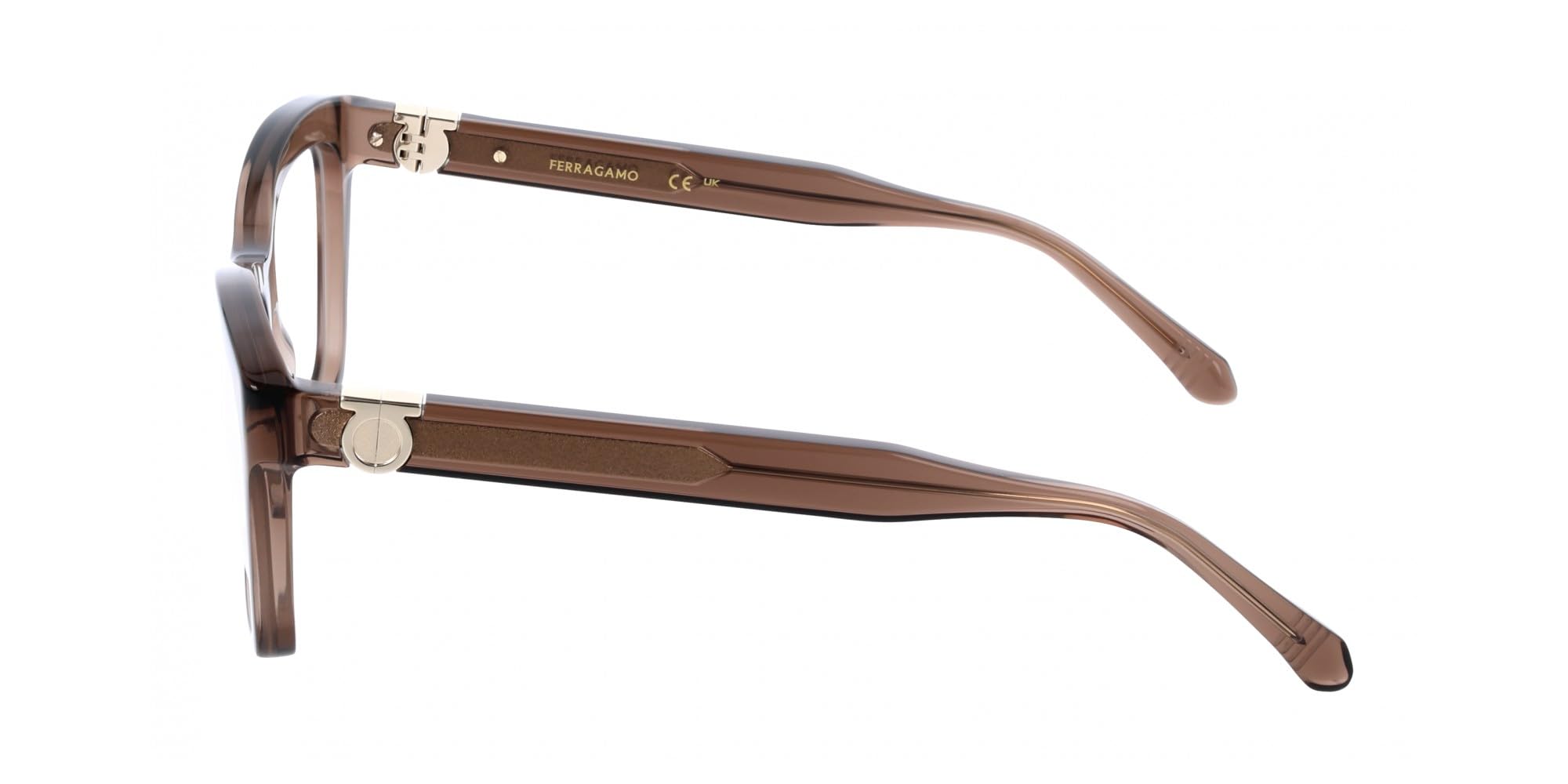 GAFAS FERRAGAMO SF3022 - C: PRZEJRZYSTOŚĆ BROWN Rozmiar oczu: 53 Most: 17 Zdrowie i higiena osobista