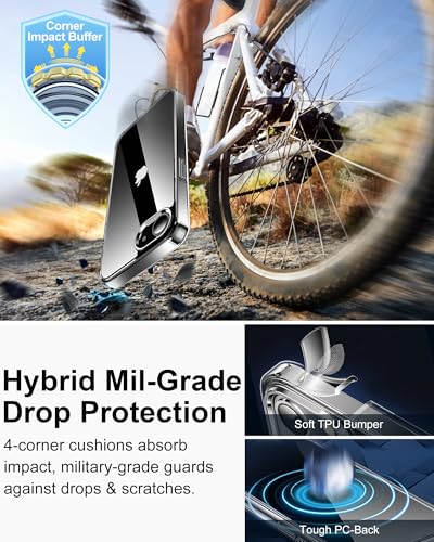 Image of HOOMIL Case for iPhone 16e and iPhone 17e, Anti-Yellowing, Clear