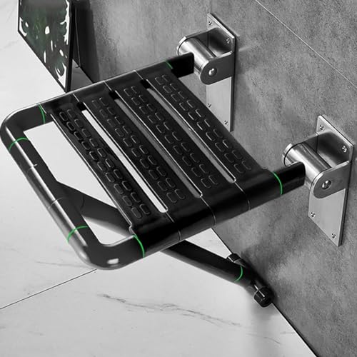 Sedile da doccia pieghevole, per disabili, anziani e adulti, montaggio a parete, pieghevole, salvaspazio, per bagno e doccia