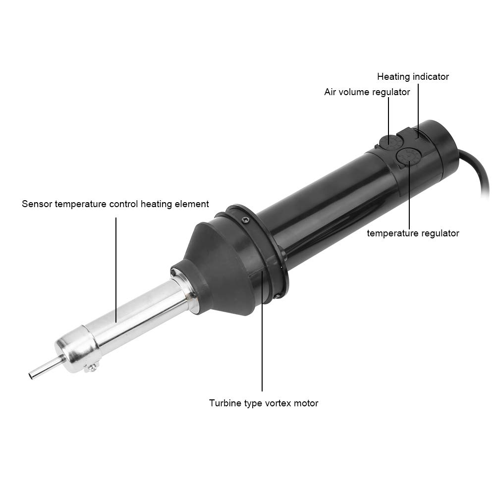 Pistola de aire caliente de temperatura ajustable, herramienta de reparación de teléfonos portátil | Herramienta calefactora compacta para desoldar, reparación de productos electrónicos y aplicaciones de bricolaje