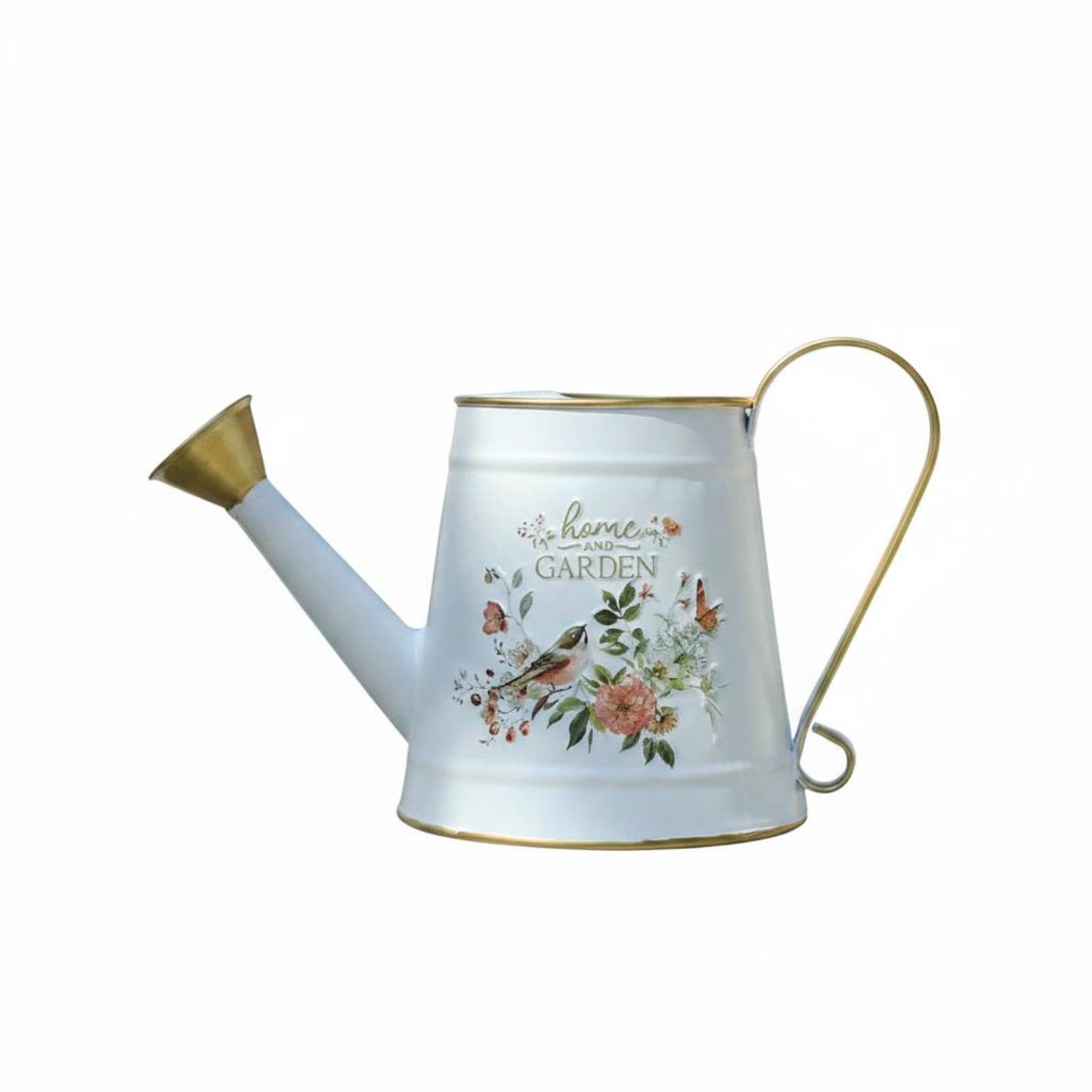 Gießkanne Gießgefäß Metall Bewässerungswerkzeug Langspitze Pflanzenbehälter für Garten Wohnzimmer Balkon Pflanzentöpfe Pflanzenpflege 15L für, Weiß, Home & Garden 1.5L