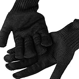 Vektenxi  Robuste, bissfeste Handschuhe Polyesterdraht Stahldraht Material für Baden, Pflege, Umgang mit Hund/Katze/Vogel/Schlange/Papagei/Eidechse Polyesterdraht Stahldraht Material hoher Qualität