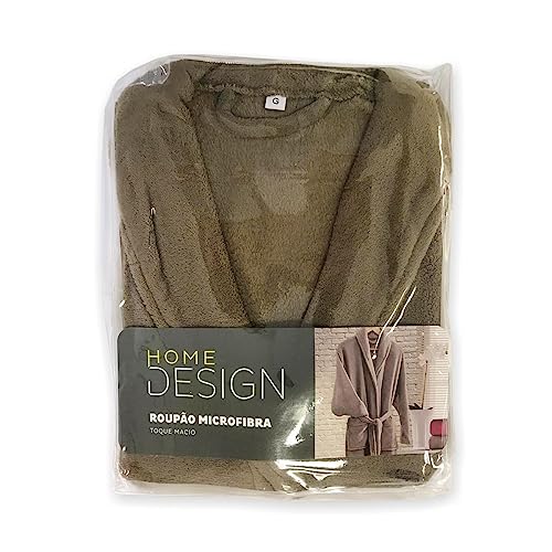 Roupão Microfibra Corttex Unissex Adulto Tam P Bege