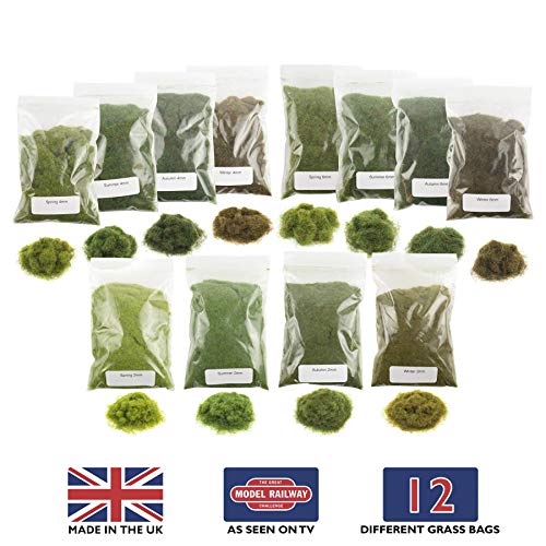 War World Scenics Kit Erba Statica 4 Stagioni - Modellismo Ferroviario Statico Ho Diorama Wargame Scenario Terrain Miniature Accessori Scala Applicatore Materiali Base Spedizione Tracciata