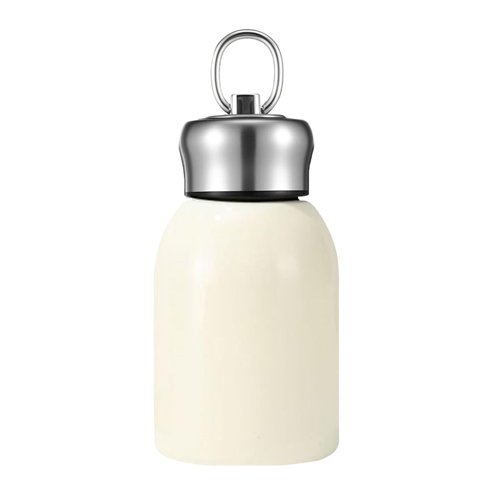 Mini Flask, Small Stainless Steel Insulated Water Bottles, Double Wall Vacuum Insulation for Hot&Cold Drinks, with Carry Handle, for School Travel Camping Outdoor