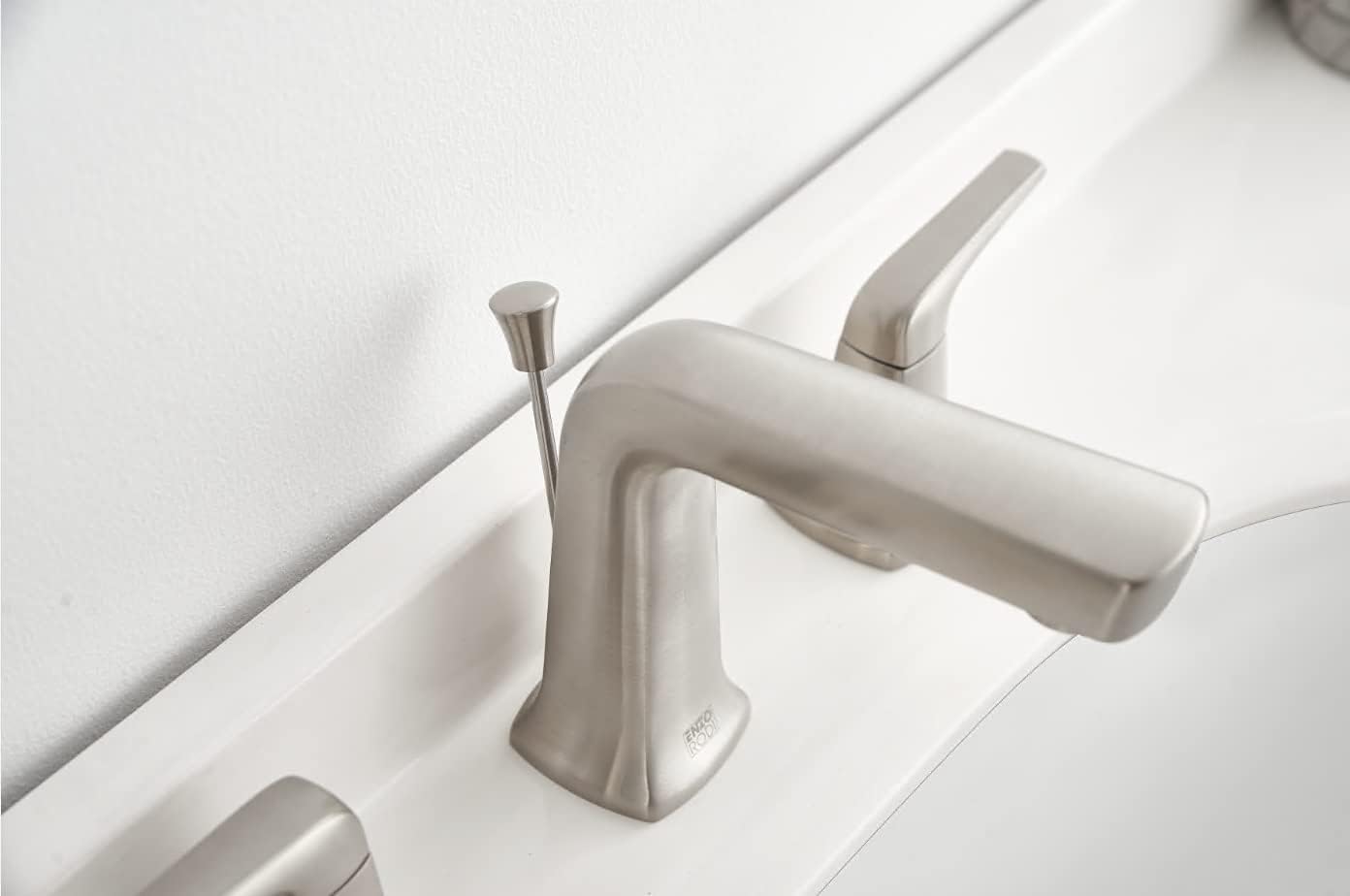 🛒 Crаzу Dеаlѕ 8 inch Bathroom Faucet Brushed Nickel Widespread,Two-Handle Lavatory Sink Faucet for 3-Holes Wide Spread Set with Lift Pop-up Drain Assembly