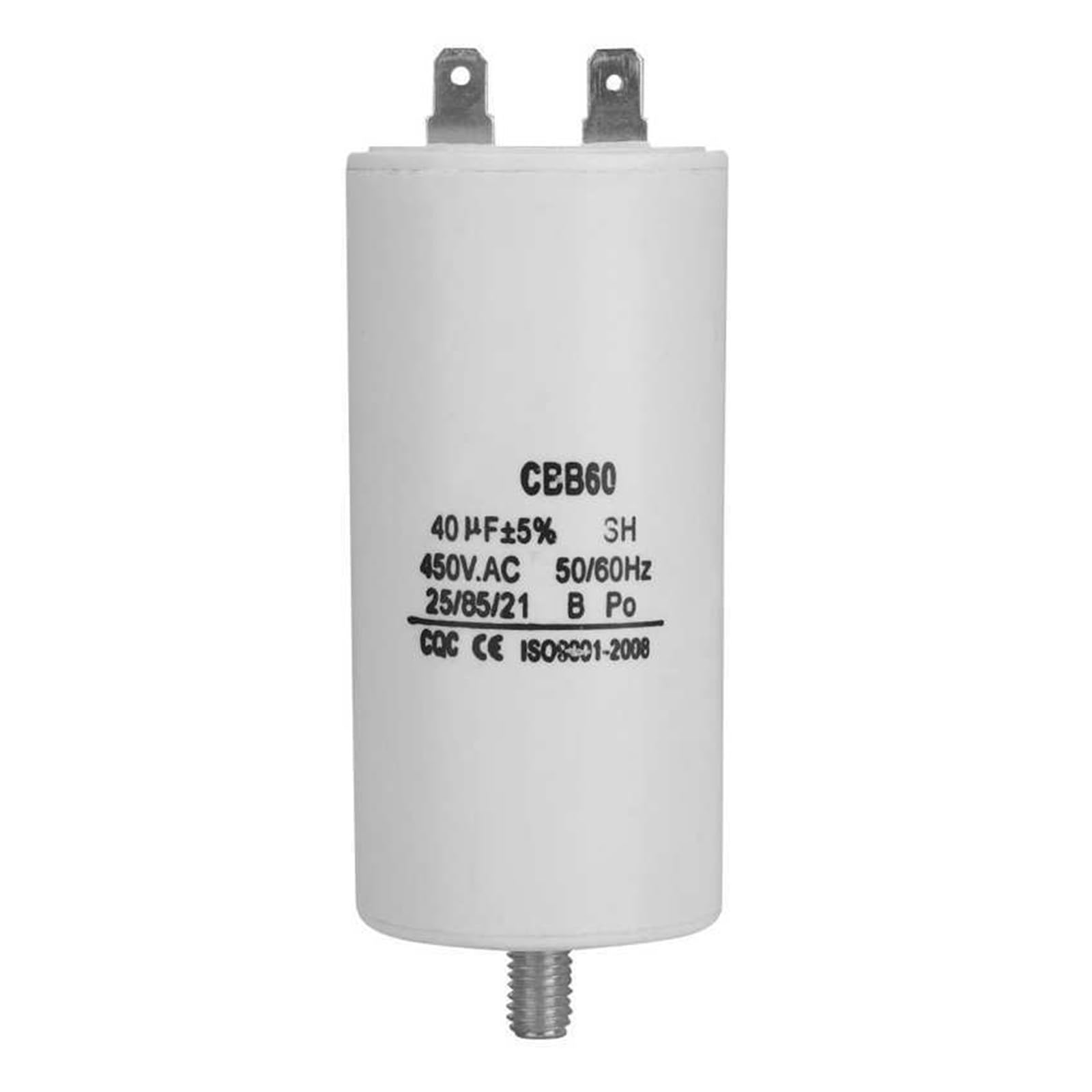 Condensateur de démarrage pompe à eau CBB60 450V 40 uF haute performance